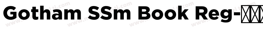 Gotham SSm Book Reg字体转换